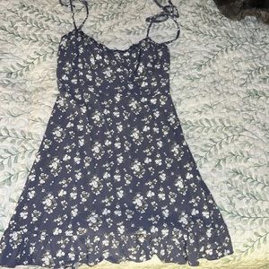 A blue airy Hollister summer dress